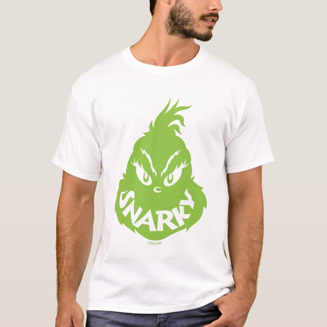 T-shirt Grinche snarky | Visage de Grinch (Devant)