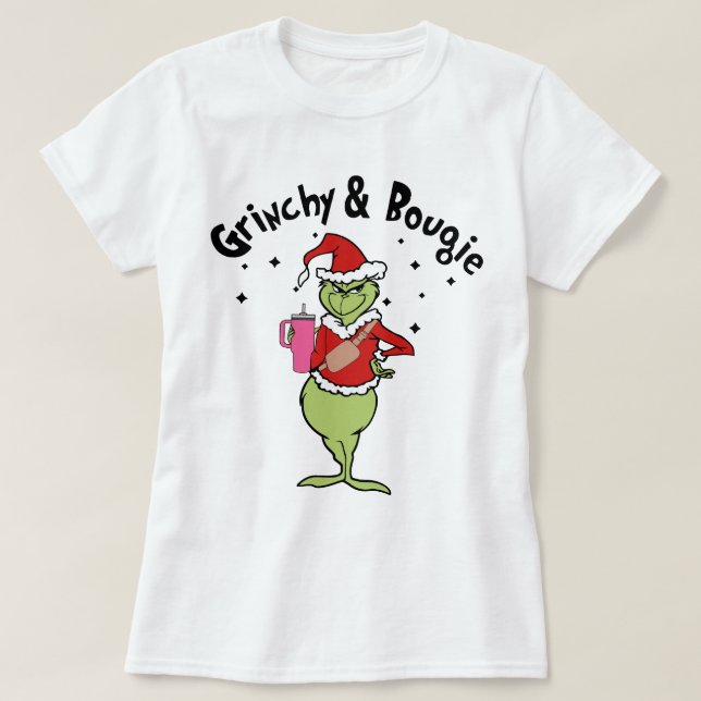 T-shirt grincheux et bougie (Design devant)