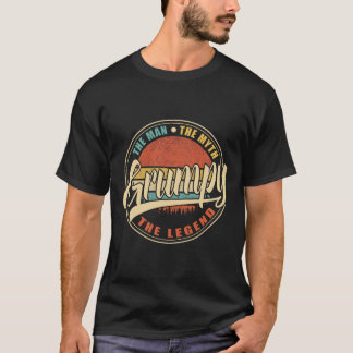 T-shirt Grincheux L'homme Le Mythe La Légende Vintage Retr