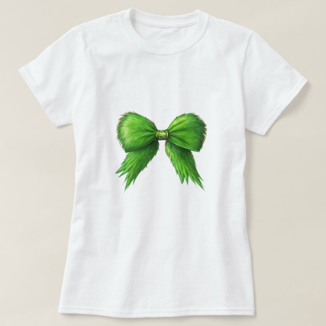 T-shirt Grinchmas Coquette Bow (Design devant)