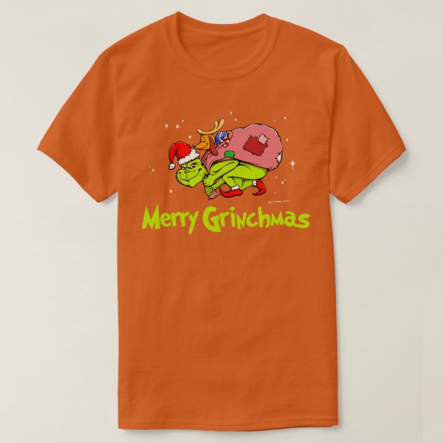 T-shirt Grinchmas Joyeux Vert (Design devant)