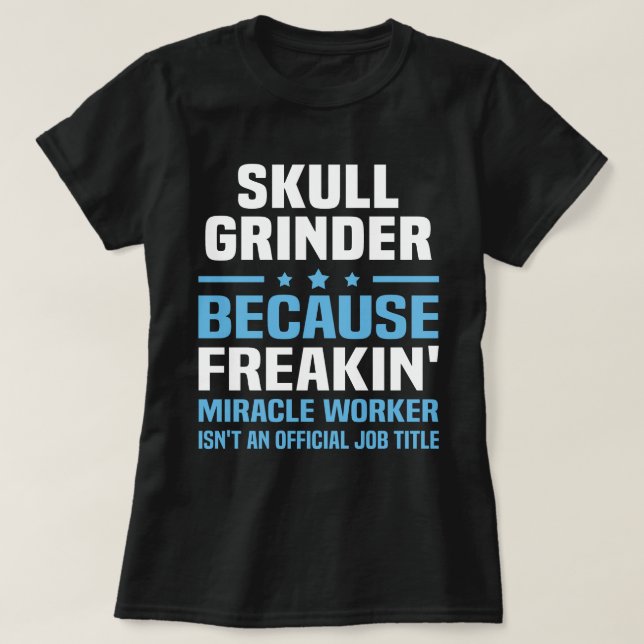 T-shirt Grindeur crâne (Design devant)