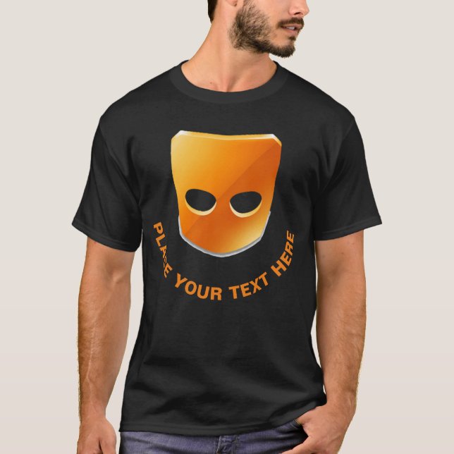 T-shirt GRINDR Unisex - Gay LGBTQIA+ Personnalisé (Devant)