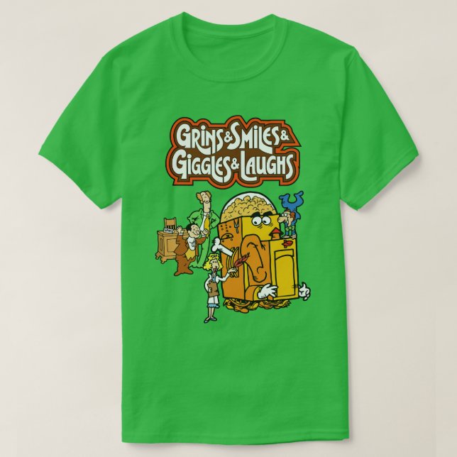 T-shirt Grins Sourit Giggles Rire Céréale (Design devant)