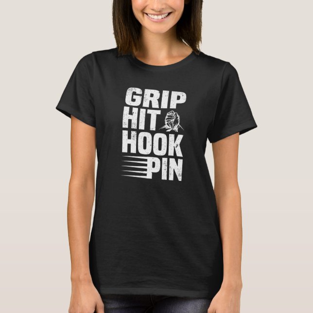 T-shirt Grip Hit Hook Pin Arm Lutte (Devant)