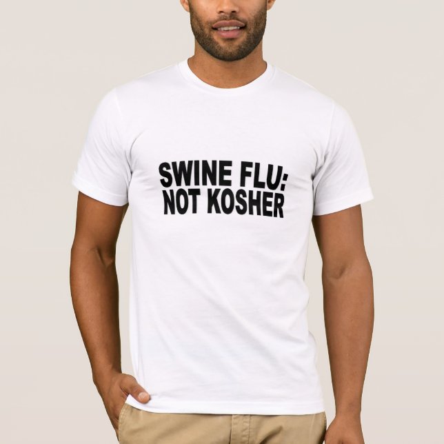 T-shirt Grippe de porcs : non cacher (Devant)