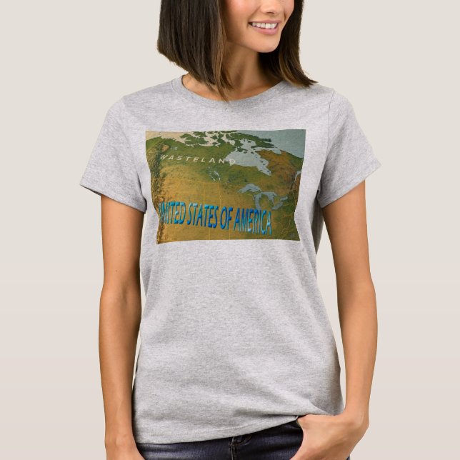 T-shirt gris acier pour femmes Canada (Devant)