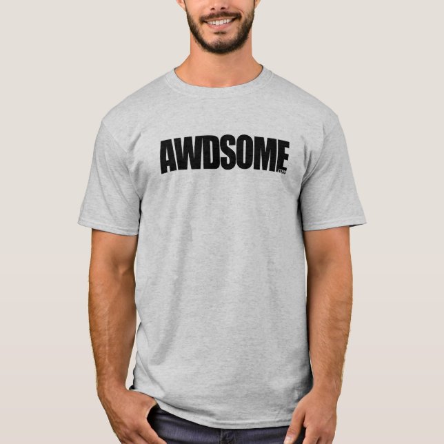 T-shirt gris awdsome (Devant)