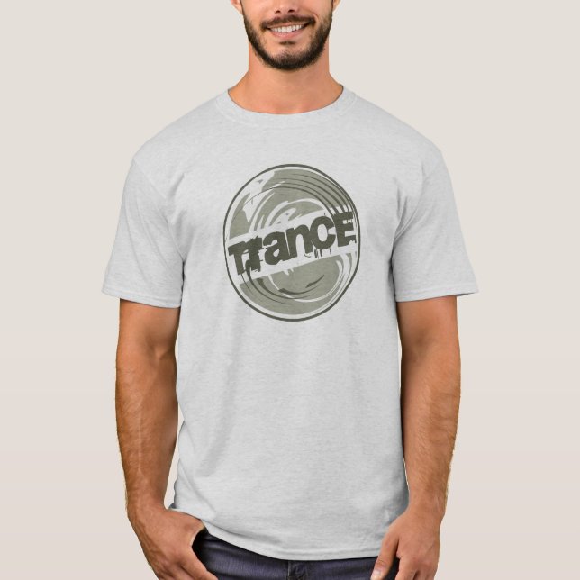 T-shirt Gris d'arrêt de transe (Devant)