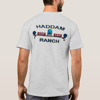 T-shirt gris de HCCR avec le logo bleu