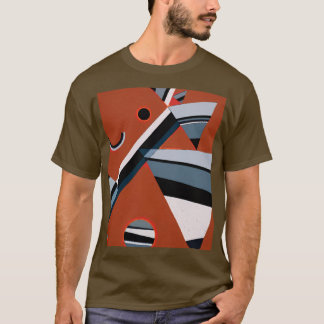 T-shirt Gris de Kandinsky Peinture Abstraite Art moderne