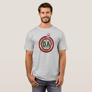 T-shirt Gris de pièce en t de tasse de congé annuel de