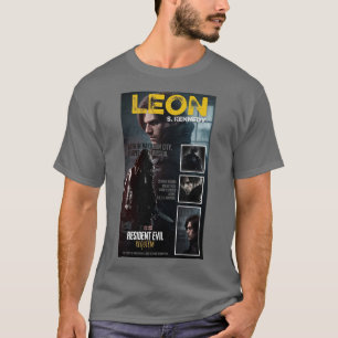 T-Shirt Gris Demi-Manche Avec Design Resident Evil