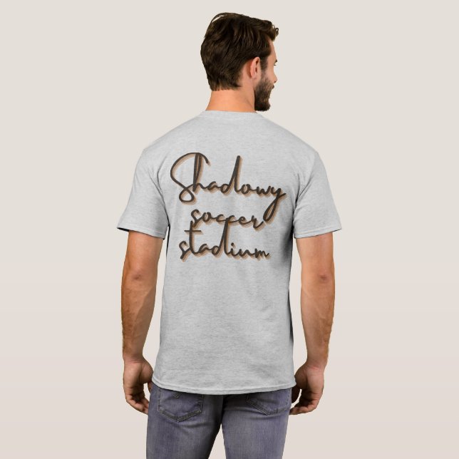 T-shirt gris demi-manches (Dos entier)