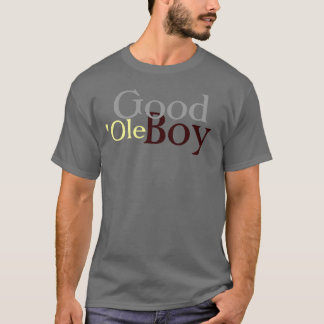 T-shirt gris du garçon des hommes bon vieux