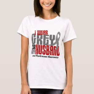 T-shirt GRIS d'USAGE du :maladie de Parkinson I POUR MON