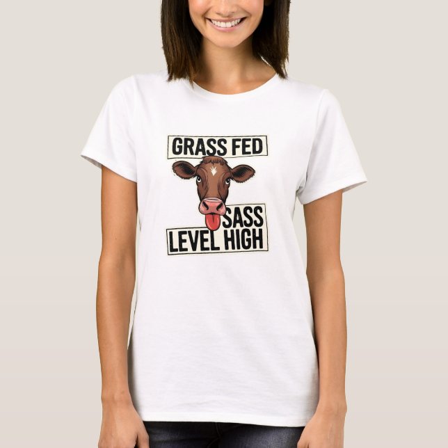 T-shirt Gris Fed Niveau Sass élevé (Devant)