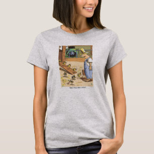 T-shirt gris féminin pour les pousses de vélo