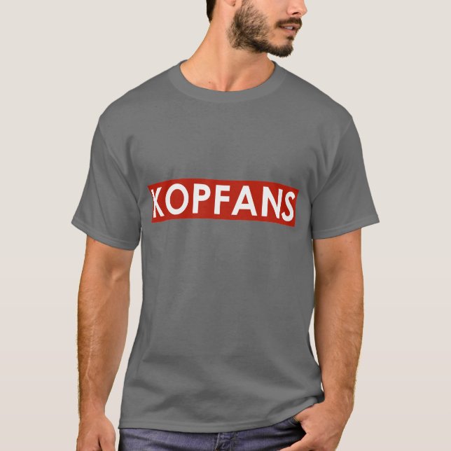 T-shirt gris-foncé de Kopfans (Devant)