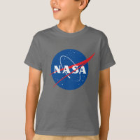 T-shirt gris foncé Iconique pour enfants de la NAS