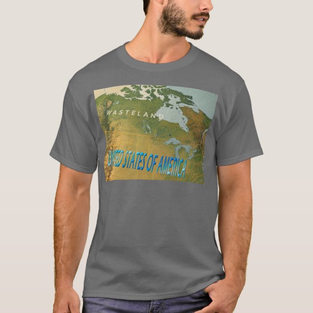 T-shirt gris foncé pour les hommes du Canada (Devant)