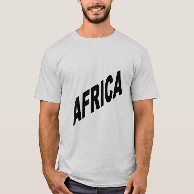 T-shirt gris homme AFRIQUE (Devant)
