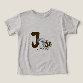 T-Shirt Gris 'Just Chill' pour Femmes – Décontract