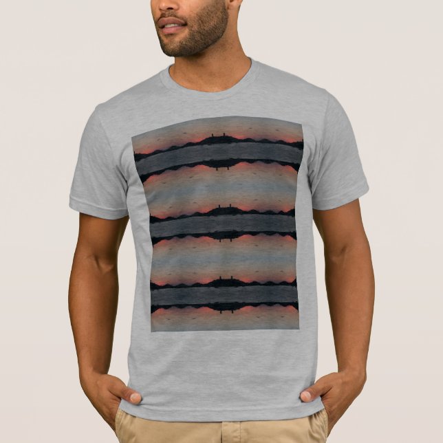 T-shirt gris léger avec design. TS 101 (Devant)
