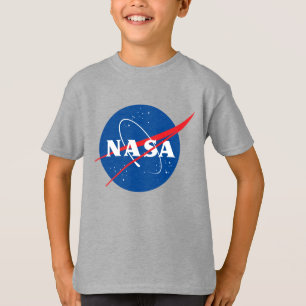 T-shirt gris lune Iconique de la NASA pour enfants