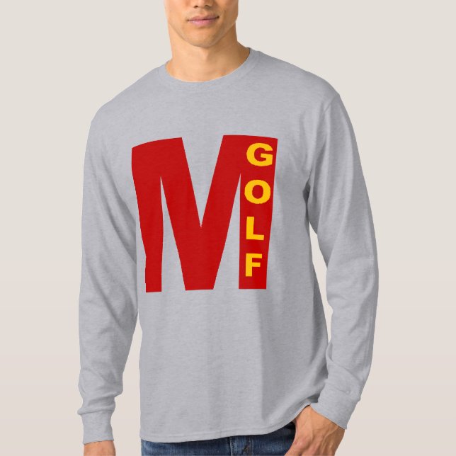 T-shirt gris manches longues   MILANO  GOLF (Devant)