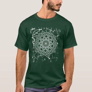 T-Shirt Gris Mandalas Grunge