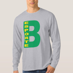 T-shirt gris pour homme BRAZIL ESPORTE