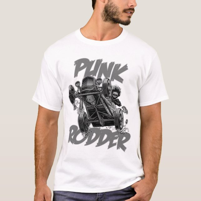 T-shirt Gris punk de Rodder (Devant)