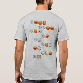 T-shirt gris rapide et furieux Emoji Words