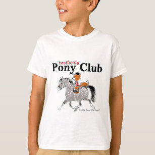 T-shirt Gris tacheté par club de poney de Hoofbeats