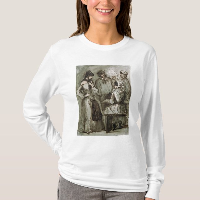 T-shirt Grisettes et travailleurs (Devant)
