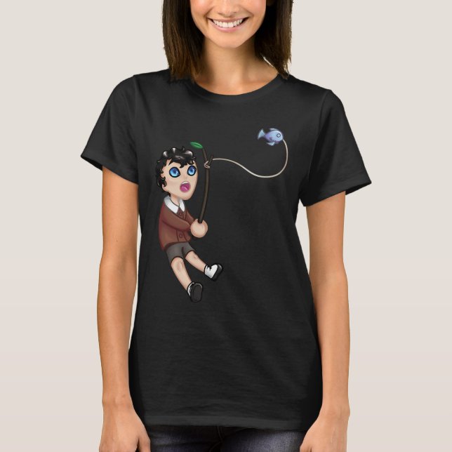T-shirt Grisha pêche Chibi (Devant)
