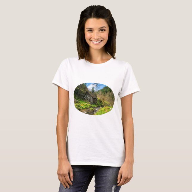 T-shirt Grist Mill dans la Forêt-Noire (Devant entier)