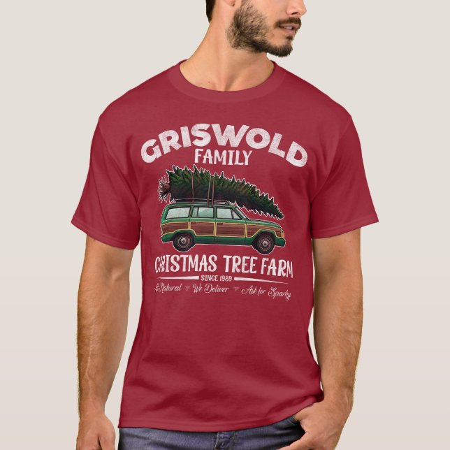 T-shirt Griswold Family Christmas Tree Farm (Devant)