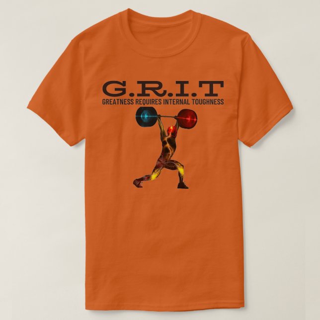 T-shirt GRIT Greatness amp Success Mentality 1 (Design devant)