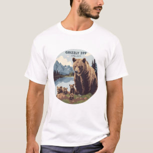 T-shirt Grizzly 399 En mémoire de l'ours 399 Mama Forever
