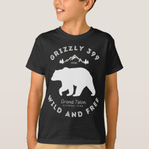 T-shirt Grizzly 399 Parc national sauvage et gratuit de Gr