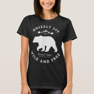 T-shirt Grizzly 399 Wild ' Free Grand Teton National Park