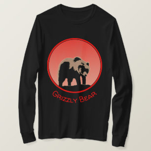 T-shirt Grizzly Bear au coucher du soleil - Art original d
