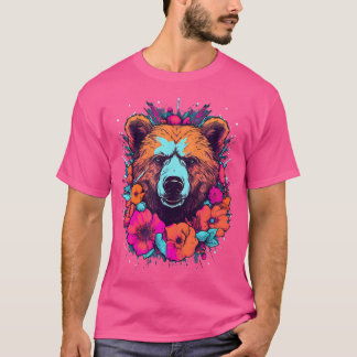 T-shirt Grizzly Bear Nature Extérieure Alaska Randonnée de