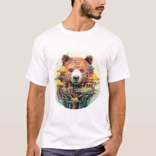 T-shirt Grizzly Oear Animal World Predator Wild Nature Art