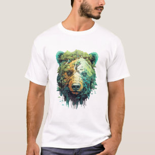 T-shirt Grizzly Oear Animal World Predator Wild Nature Art
