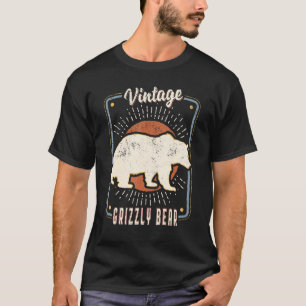 T-shirt Grizzly Oear Vintage Retro Classic Animal Love 1