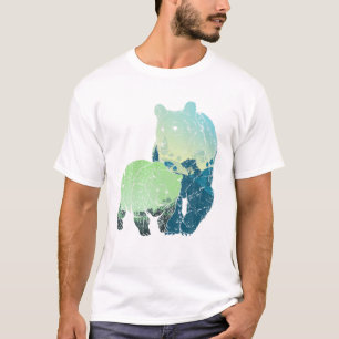 T-shirt Grizzly Ours Faune Forêt Amoureux des animaux Ours