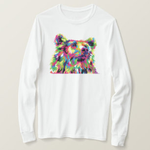 T-shirt Grizzly ours pop art coloré